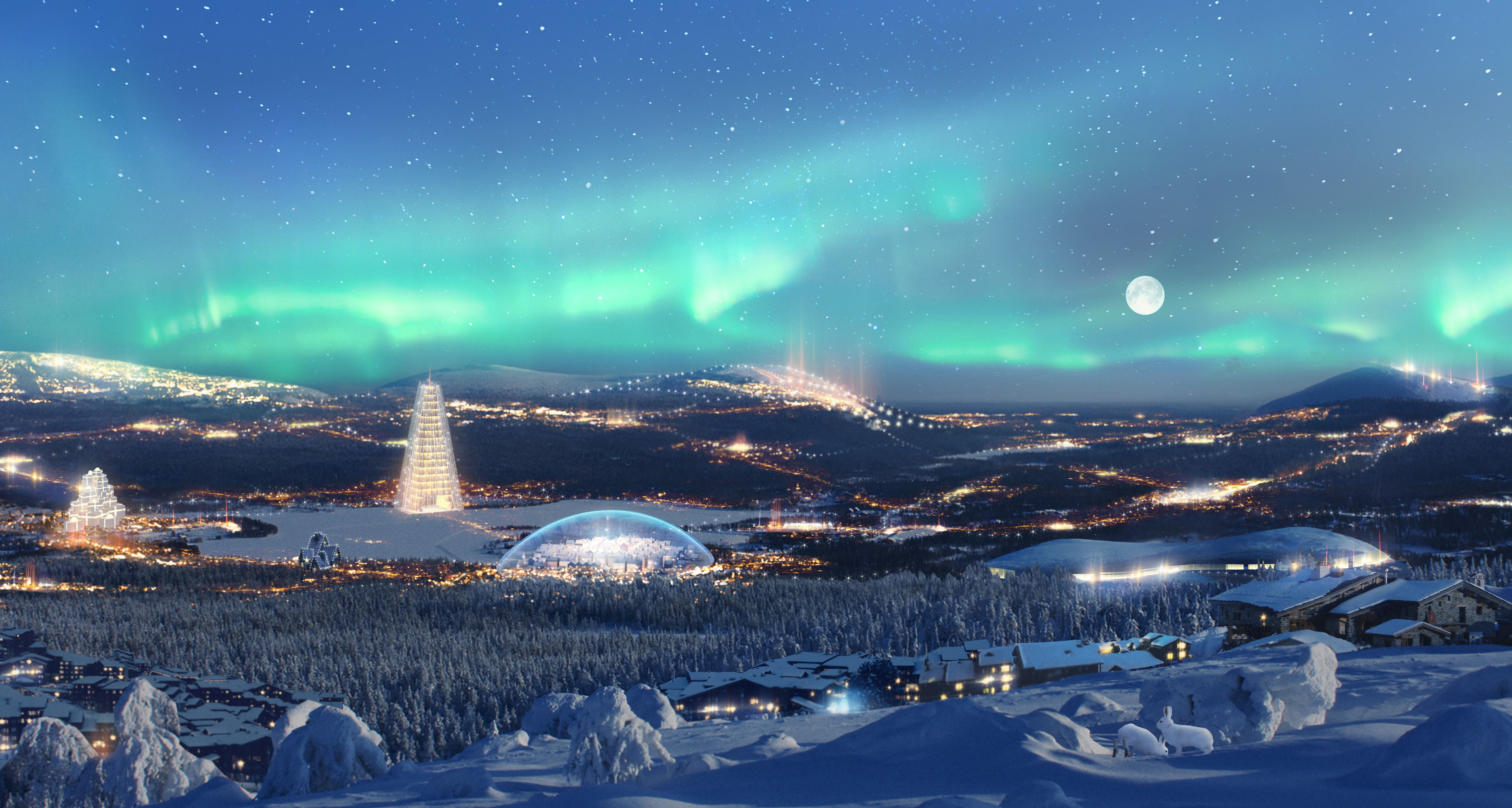 Republic of Santa Claus Aerial 